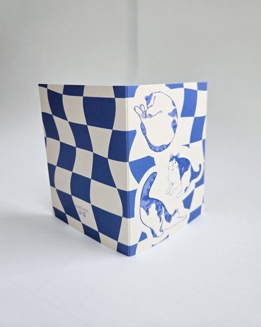 The Rough Life: Sleep, Play, Stretch Greeting Card