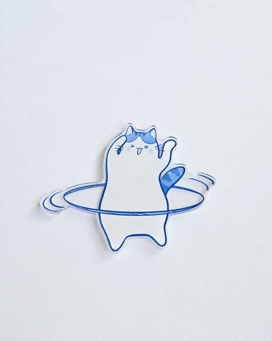 Hula Hooping Cat Magnet