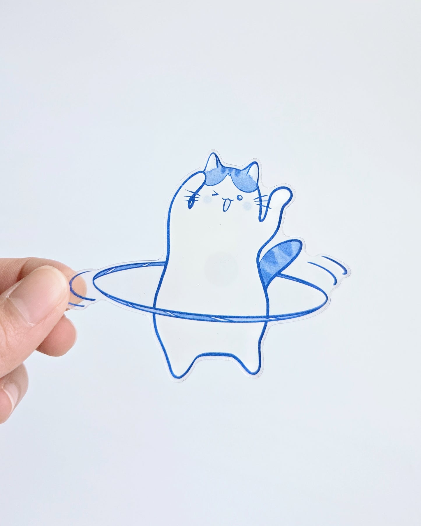 Hula Hooping Cat Magnet