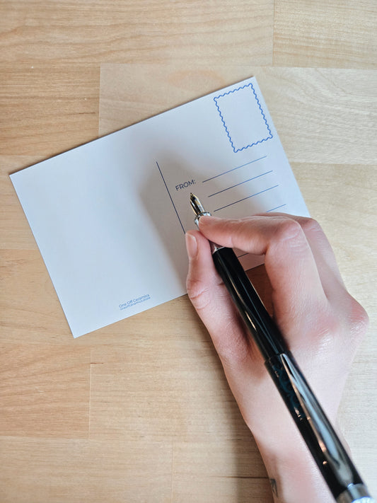 The Rough Life: Sleep, Play, Stretch Postcard