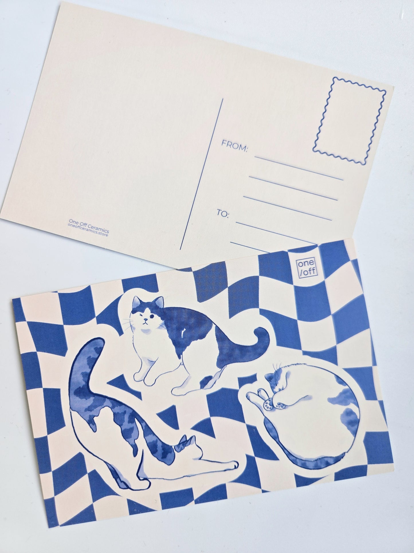 The Rough Life: Sleep, Play, Stretch Postcard