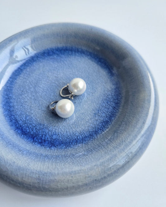 Bubble Trinket Dish - Blue Crackle