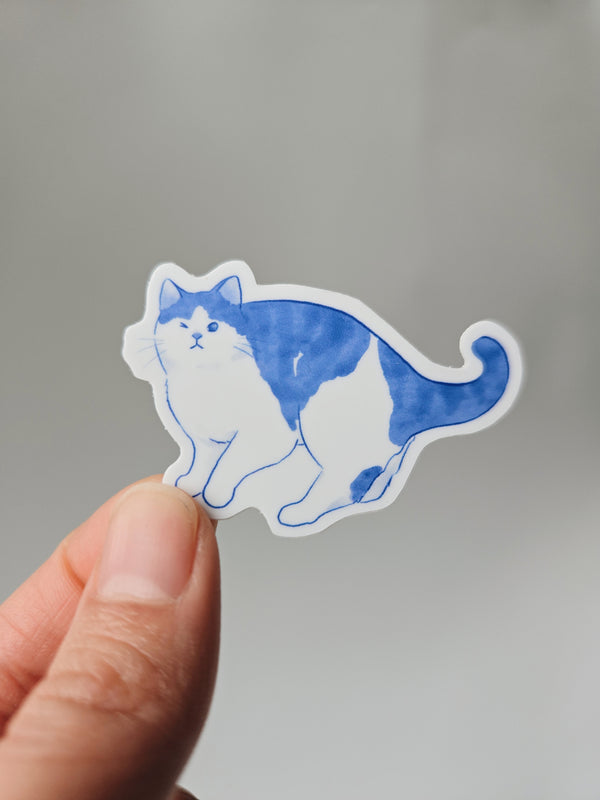 Chunky Kitten Vinyl Sticker