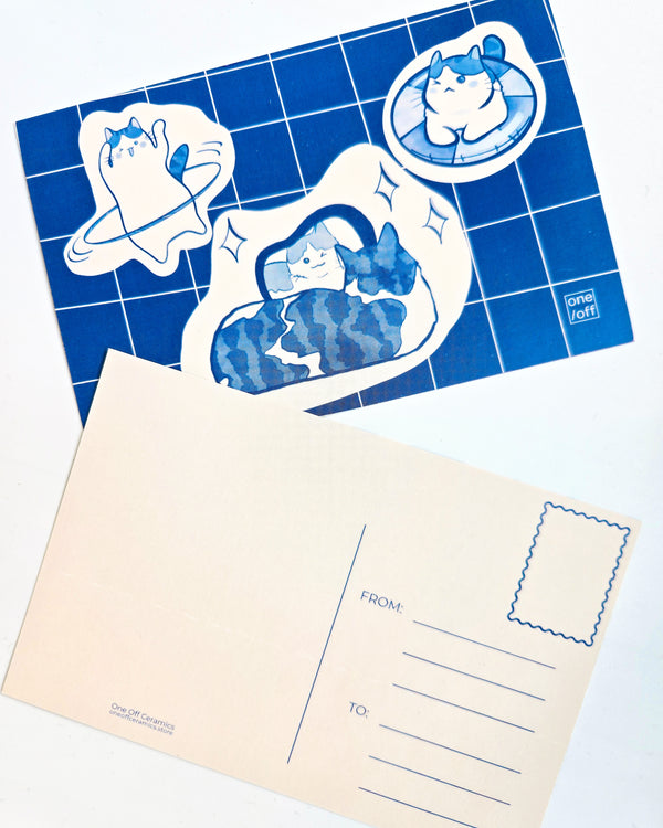 Kitten Summer Postcard