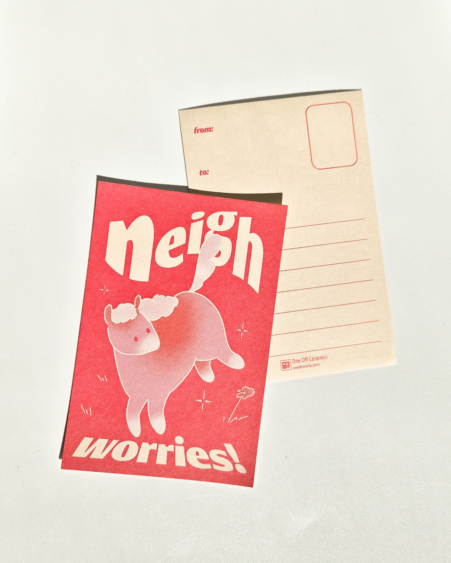 Neigh Worries! Postcard