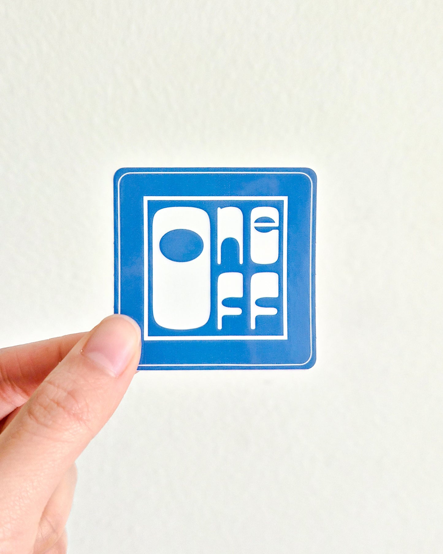 One Off Ceramics Vinyl Sticker 2x2in