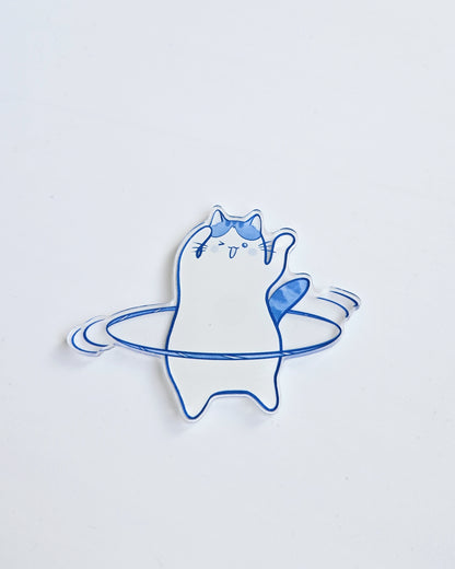 Hula Hooping Cat Magnet