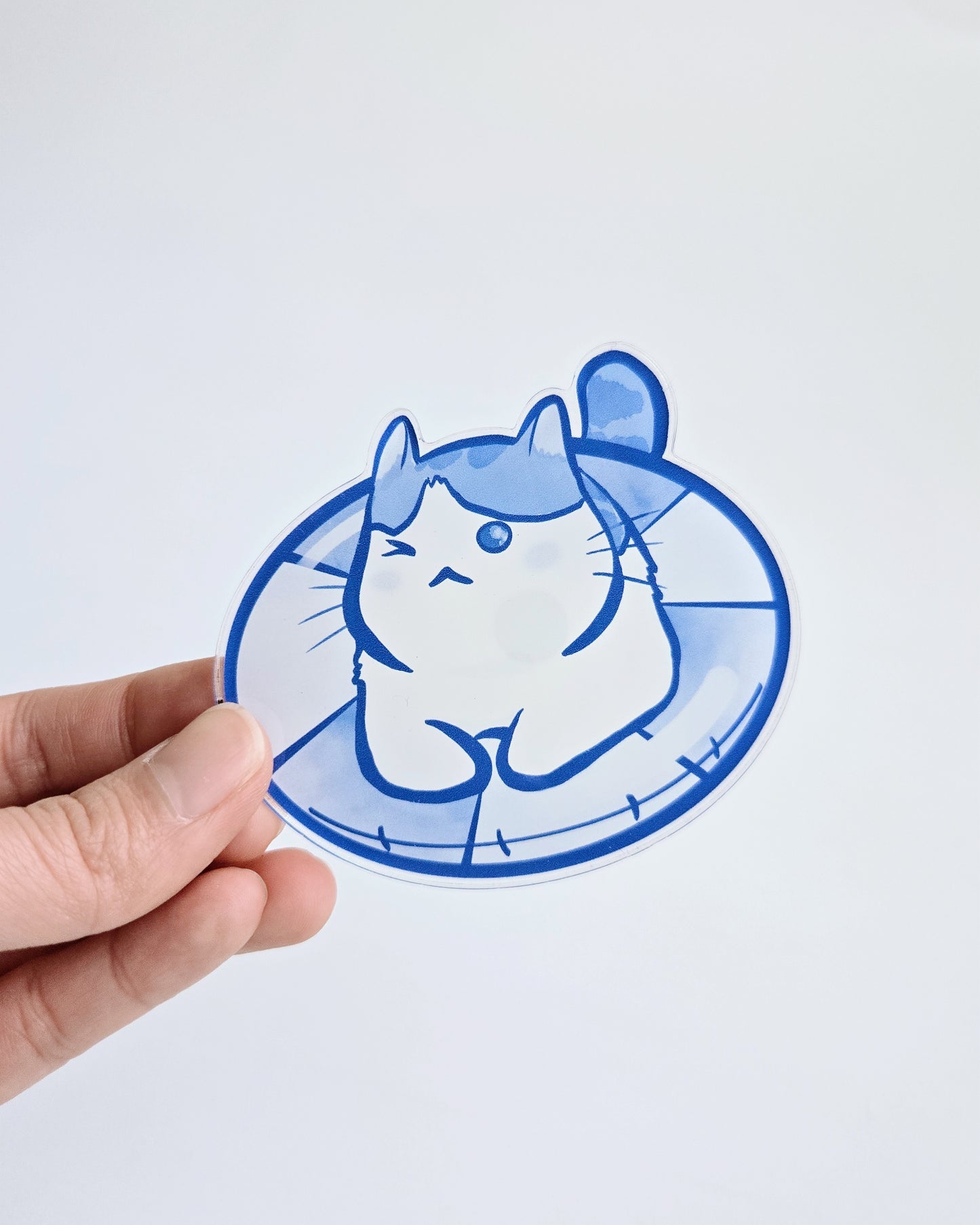 Stuck In A Pool Float Magnet